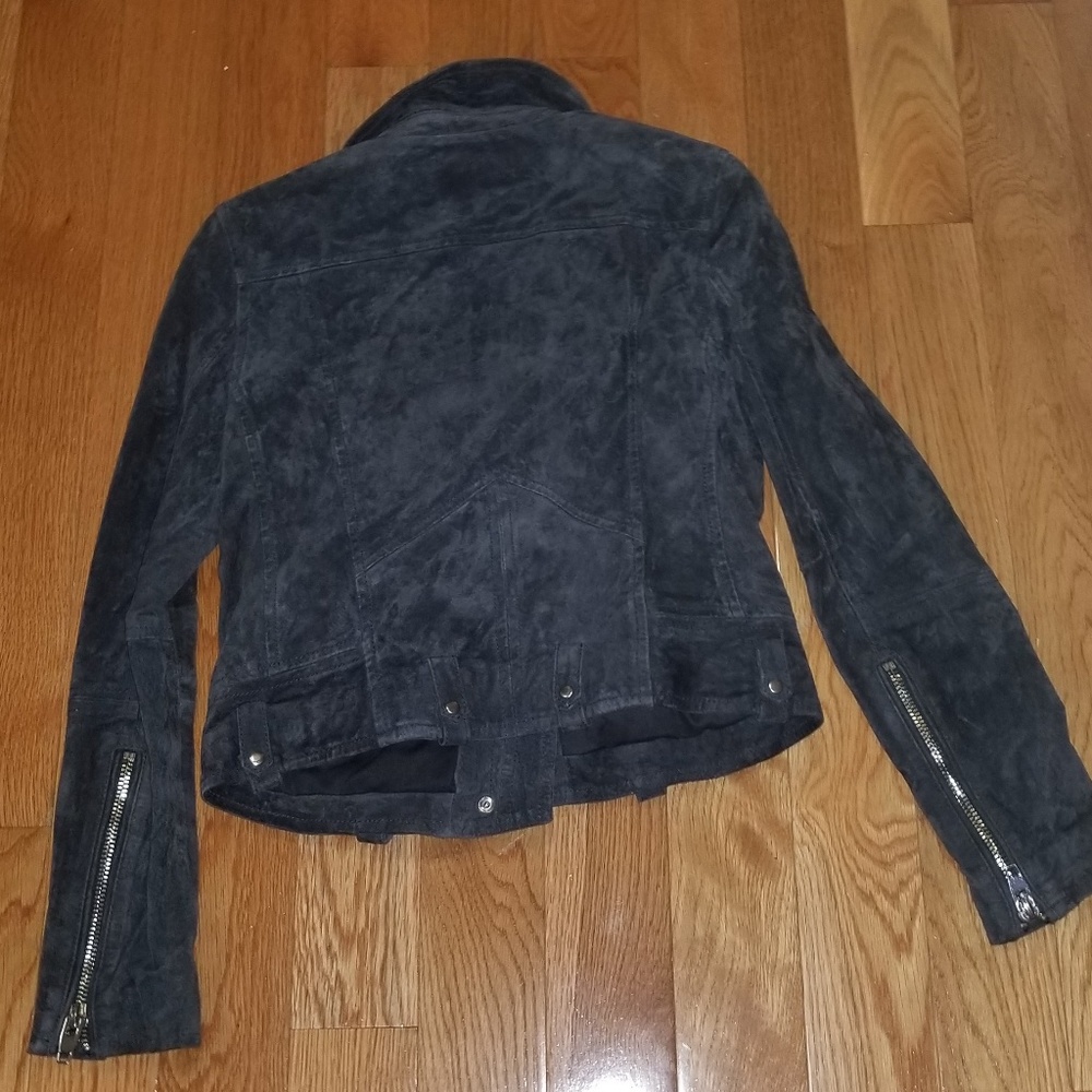 Blank NYC Grey suede moto jacket - Picture 2 of 7